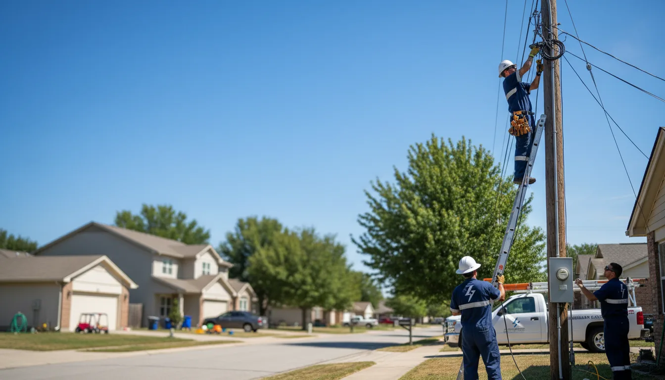 Residential electrician providing installation services in Ulman, MO